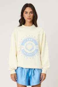 Fleece 1: BEACH BOUND CREW - BONE