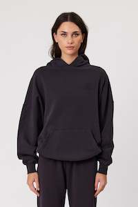 Fleece 1: REMAIN HOOD - WASHED BLACK