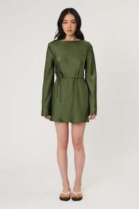 PHOENIX MINI DRESS - SEAWEED