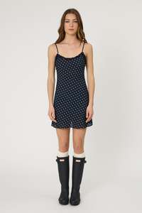 SIENNA MINI DRESS - INDIGO SPOT