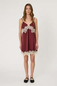 LARA MINI DRESS - POMEGRANATE