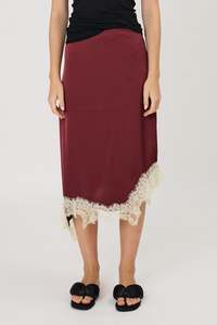 Latest Pieces: LARA SKIRT - POMEGRANATE