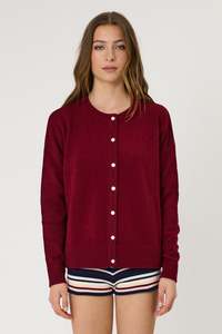 Knitwear: TALI CARDIGAN - POMEGRANATE