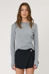 Full Price Remain: DENVER LONG SLEEVE - GREY MARLE