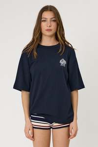 CREST TEE - INDIGO
