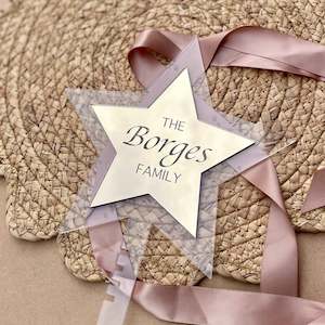 Christmas: Family Name Christmas Tree Topper