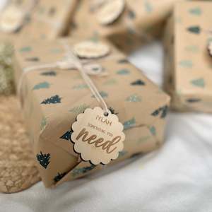 Need, Read, Wear, Share & Want Gift Tags (Set of 5) | Scallop Design