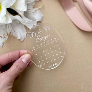 Christmas: Mr & Mrs Ornament (Frosted)