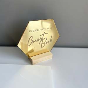 Events: Guestbook Sign | Mirror Acrylic