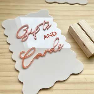 Events: Gifts and Cards Sign | Acrylic