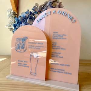 Events: Bar Sign | Double Panel | His and Hers Cocktails