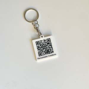 New: Promotional QR Code Keyring (Single Layer)