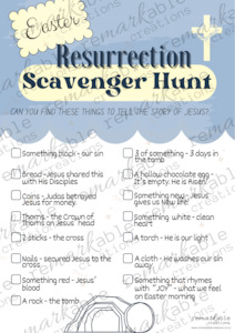 New: Resurrection Scavenger Hunt Printable | Christ Centered Easter | Christian