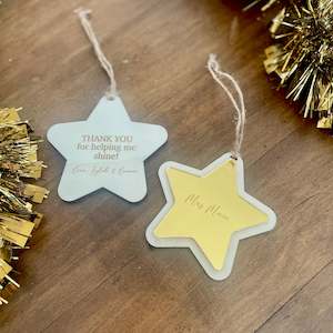Teacher Star Ornament | Double Sided Design