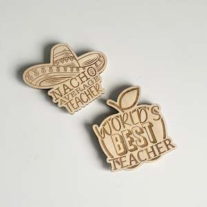 Gifts Under 25: Timber Fridge Magnet for Teachers