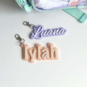 Double Layer Name Bag Tag