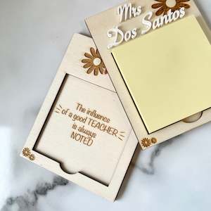 Teacher Sticky Note Holder
