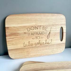 Gifts For Her: Take Whisks - Engraved Cutting Board