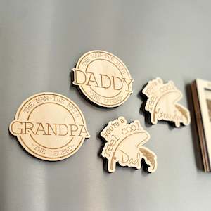 Gifts For Him: Timber Fridge Magnet for Him