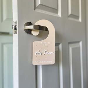 Weddings: Preparing to Be Mrs Door Hanger