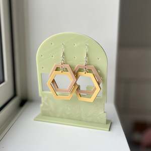 Honeycomb Loop Earrings