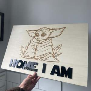 Home Decor: Engraved Custom Image Wooden Sign