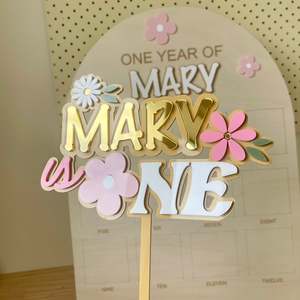 Wild Flowers Cake Topper