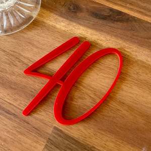 Age Cake Topper | Coloured Acrylic | Large