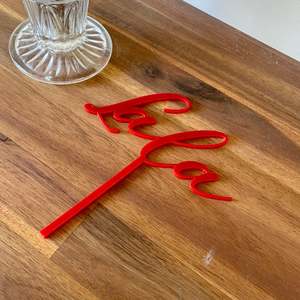 Cake Toppers: Name Cake Topper | Coloured Acrylic | Single Layer
