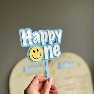 Happy One Cake Topper