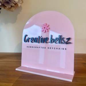 New: Logo Sign | A5 Table Top Sign