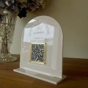 QR Code Sign | A5 Arch Design 2 | 1 QR Code