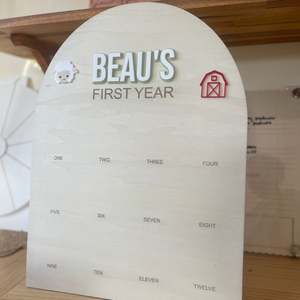 Birthday Boards: Farm Animal Theme | Photo Birthday Board