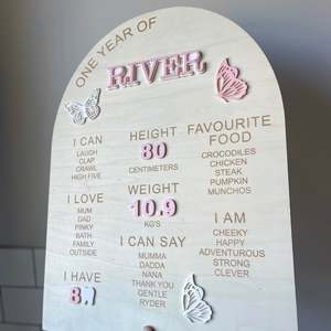 Butterfly Theme | Milestone Birthday Board