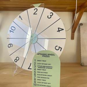 Business: Removeable Vinyl Numbers 1-10 + Prizes Sign