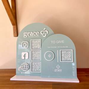 QR Code Sign | Giving/Payment Sign | Large