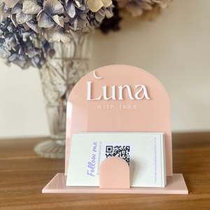Business Card Holder | Logo | A5 Table Top Sign