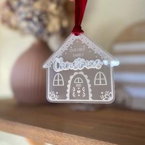 Christmas 24: Gingerbread House Ornament | Our First Family Christmas