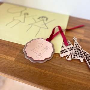 Christmas 24: Custom Drawing Ornament | Design 2