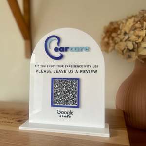 Business: Leave a Review QR Code Sign | 1 QR Code | Custom Sign
