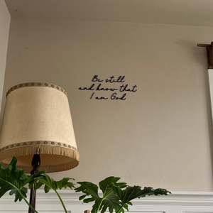 “Be still and know that I am God” Wall Lettering | Scripture Home Decor