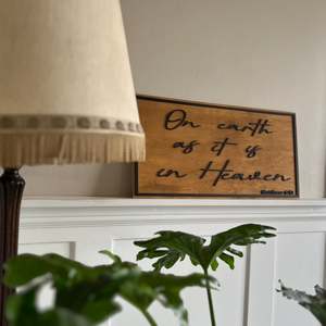 Home Decor: “On earth as it is in Heaven” Sign | Scripture Home Decor