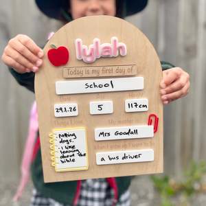 First/Last Day Board INTERCHANGEABLE | School Design