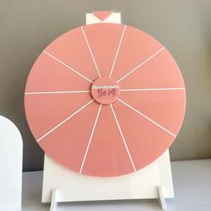 Spinning Prize Wheel | Small Tabletop Size | Acrylic | Spin to Win for Business Promotions