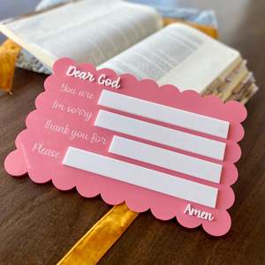 Christian Gifts Keepsakes Decor: Reusable Prayer Board