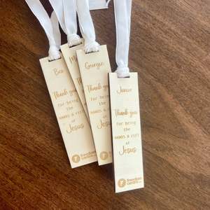Ministry Appreciation Gifts Church Volunteer Gifts: Wooden Bookmark | Ministry Appreciation Gift | Custom Design
