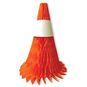 Construction: Orange Honeycomb Road Cone (3 pack)