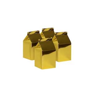 Jungle: Metallic Gold Milk Boxes (10 pack)