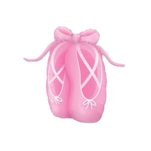 Ballerina Bows: Giant Pink Ballet Slippers Balloon