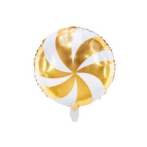Gold Candy Swirl Balloon